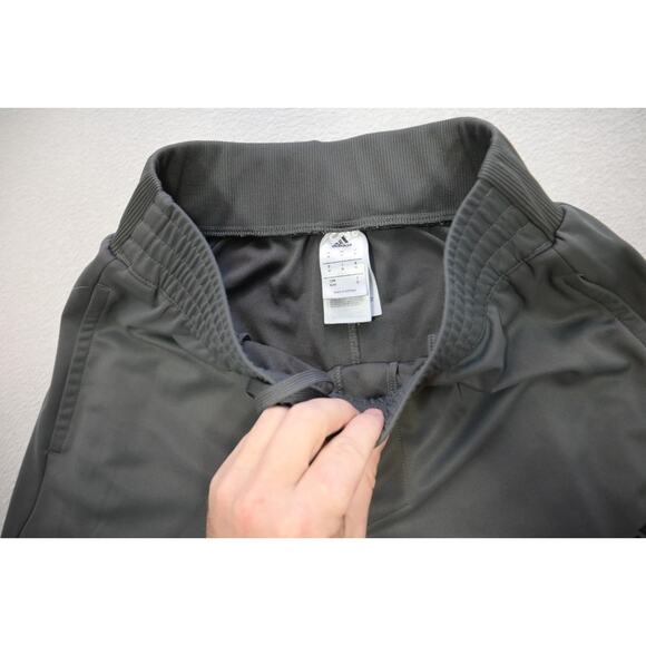Adidas Sweat Pants Soccer Tapered Gray W/Pockets Athletic Mens Size Medium - Picture 7 of 10